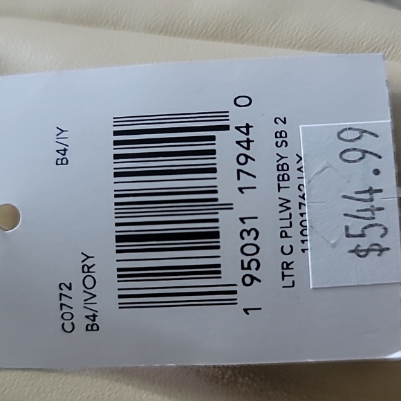 Coach Tabby Ivory Leather Shoulder Bag with Gold Hardware C0772 - Picture 11 of 11